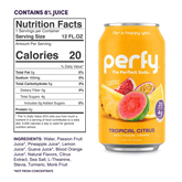 Perfy Tropical Citrus case 12oz/355mL cans 12ct - soda